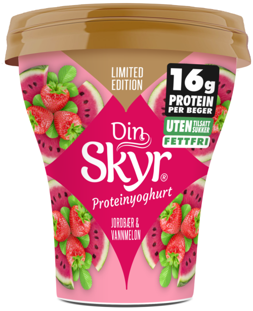 Din Skyr jordbær vannmelon 160g L1 2025