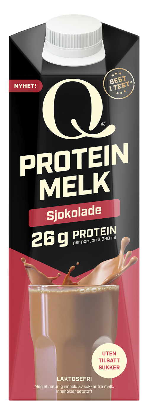 Q Proteinmelk sjokolade 1 liter