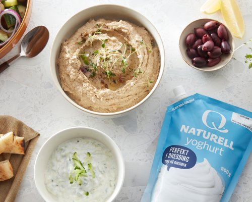 Fløyelsmyk hummus