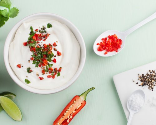 Tacodressing med chili, lime og Q® Drømmelett®