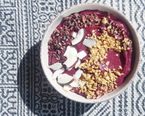 Blårbær smoothiebowl